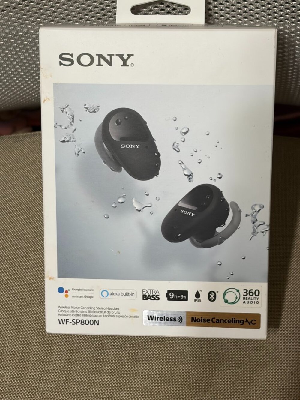 Sony WF-SP800N NEW Wireless Sports In-Ear Noise Canceling Headphones with Mic